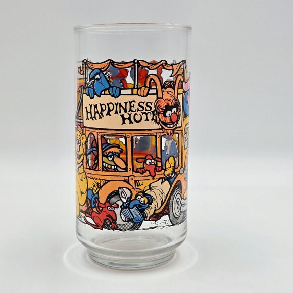 McDonald’s 1981 The Great Muppet Caper Happiness Hotel Vintage Glass Muppets Rea - Picture 7 of 12